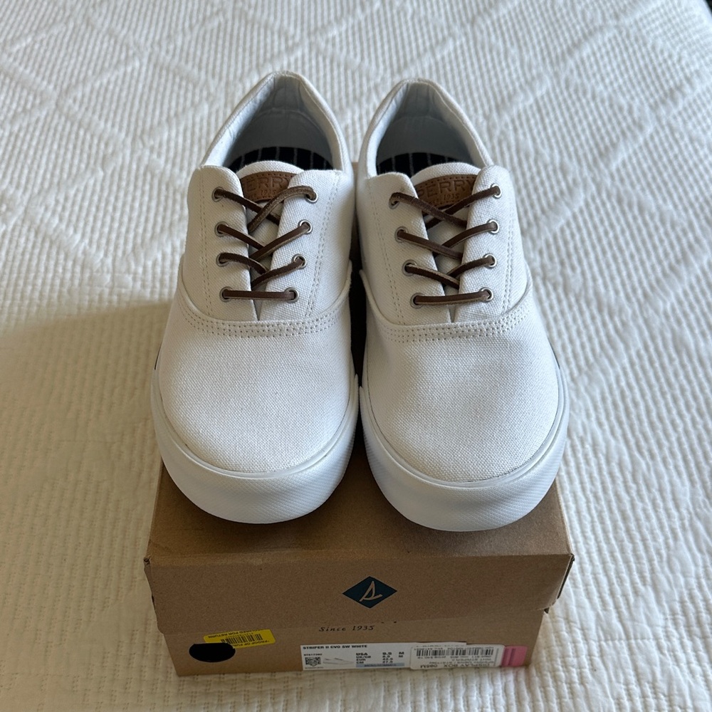 Sperry White Canvas Sneakers